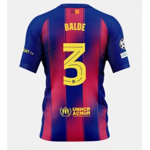 Barcelona Alejandro Balde #3 Hjemmebanetrøje 2025-26 Kortærmet
